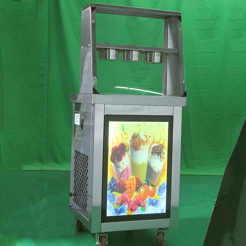 炒酸奶机商用炒冰机双锅炒奶果冰激凌机冰淇淋卷全自动机器现货