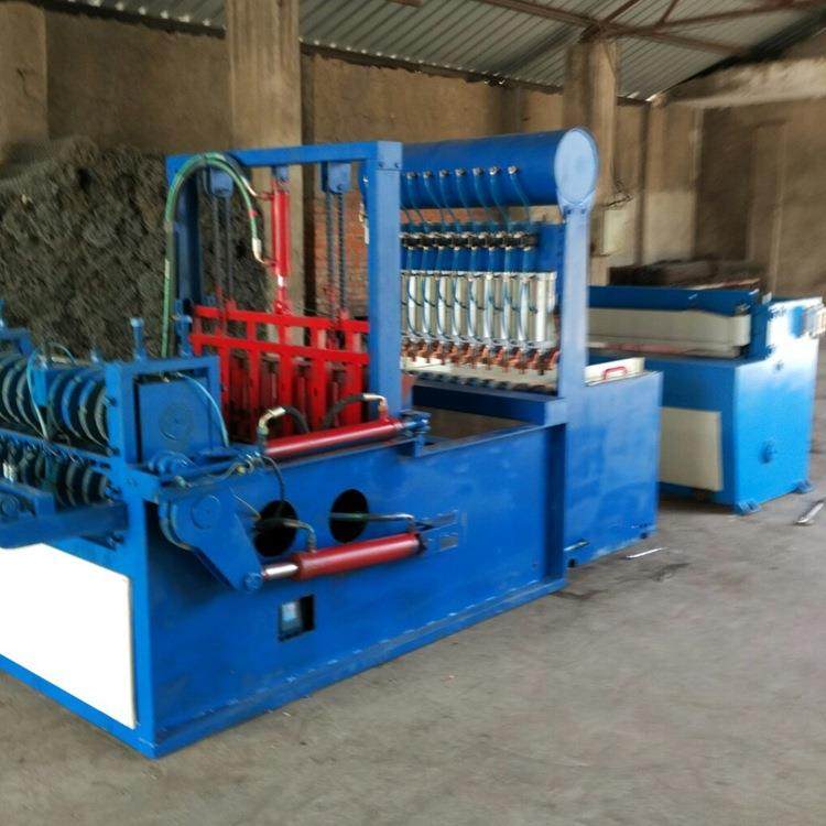 全自动编织焊接网流水线 钢筋网编织机 全自动盘条轧花网设备