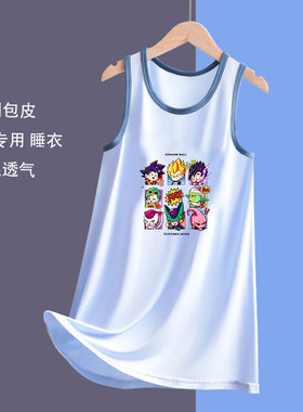 龙珠男童睡袍割包皮术后专用衣服纯棉儿童睡衣男孩大童手术家居服