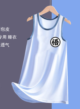 龙珠男童睡袍割包皮术后专用衣服纯棉儿童睡衣男孩大童手术家居服