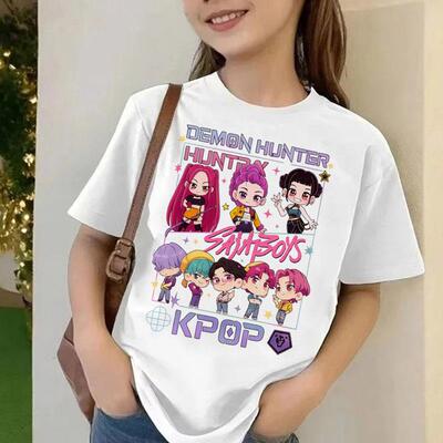 Kpop demon huntes猎魔女团Sajaboys沙加男孩韩风ins短袖T恤衫女