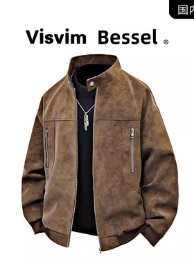 VISVIM BESSEL夹克外套男春秋季休闲潮牌时尚百搭夹克宽松上衣服