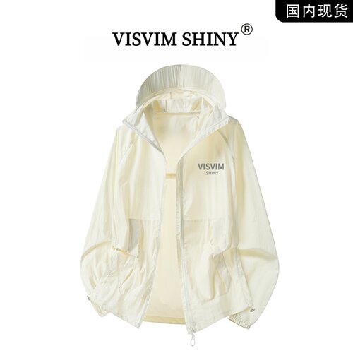 VISVIM SHINY冰丝防晒衣PF50+户外薄外套男防紫外线连帽防晒服女