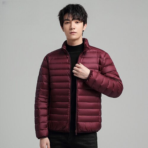 VISVIM SHINY连帽轻薄羽绒服男2026新款排骨白鸭绒外套轻便携带
