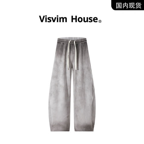 【品牌现货】VISVIM SHINY美式复古扎染渐变阔腿休闲直筒长裤男