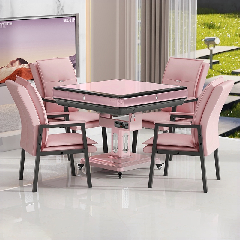 将盟麻将机2025款网红粉麻将桌全