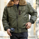 B15飞行夹克男可拆毛领棉服加厚保暖复古工装 机车冬季 外套
