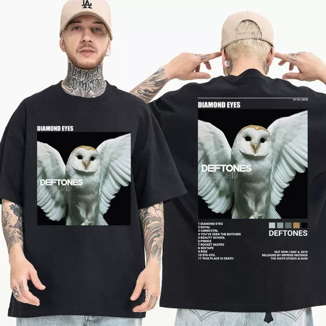 Футболка тура DEFTONES Around the Fur Tour Band Concert Punk Хип Хол