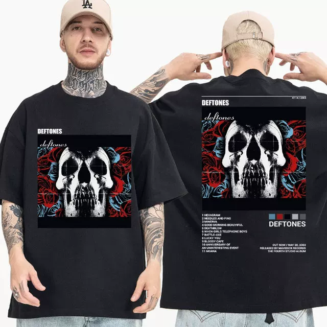 Футболка тура DEFTONES Around the Fur Tour Band Concert Punk Хип Хол
