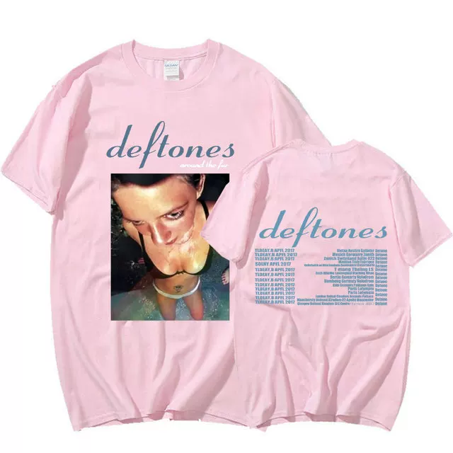 Футболка тура DEFTONES Around the Fur Tour Band Concert Punk Хип Хол