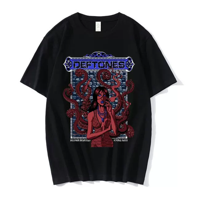 Футболка тура DEFTONES Around the Fur Tour Band Concert Punk Хип Хол