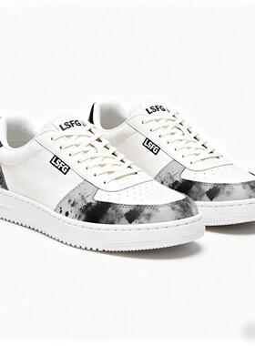 LSFG 新款时尚百搭潮流运动小白鞋休闲运动鞋