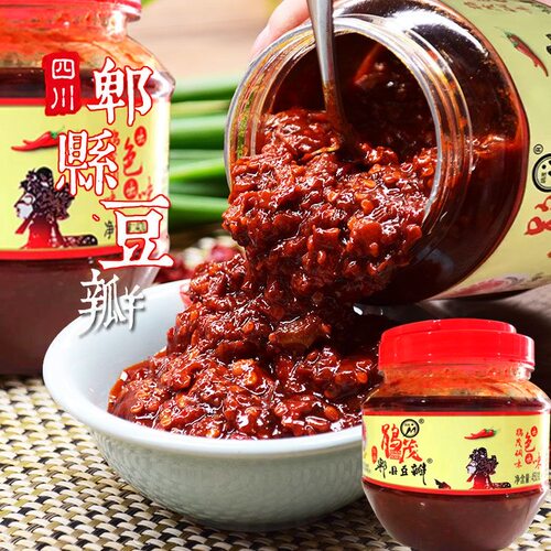 鹃茂红油郫县豆瓣酱450g/瓶豆瓣