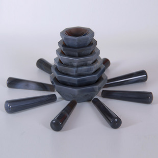 玛瑙研钵棒杵实验室研磨棒研钵棒碾磨棒研磨杆406080100120150mm