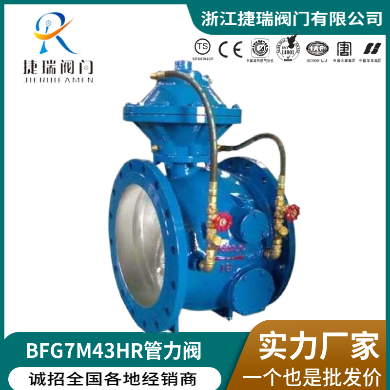 BFG7M43HR-16X/H碳钢铸钢不锈钢法兰管力阀DN200DN250DN300DN400