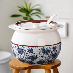 家用油罐坛子猪油罐陶瓷罐老式瓦罐盐罐厨房双耳耐高温辣子食品级