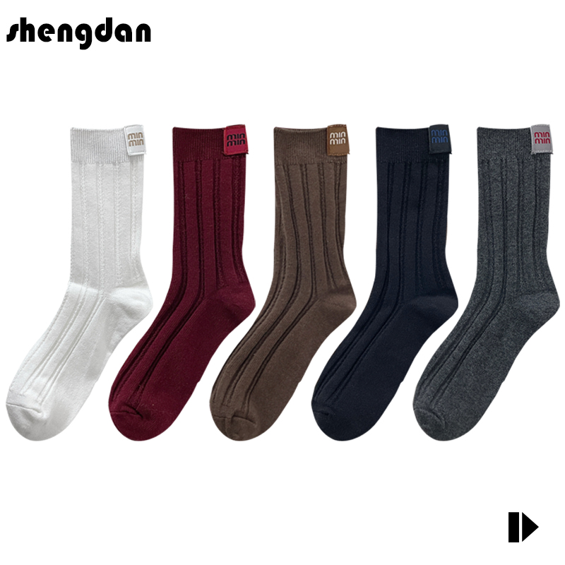 工装百搭秋冬ins潮韩版网红中筒