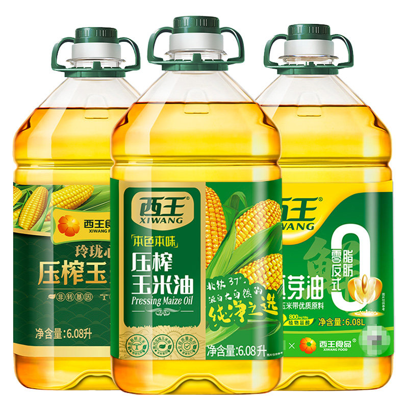 【3桶】西王玉米油6.08L非转基因食用油,粮油调味/速食/干货/烘焙,玉米油,淘宝优惠券,粉丝福利购,淘宝优惠卷