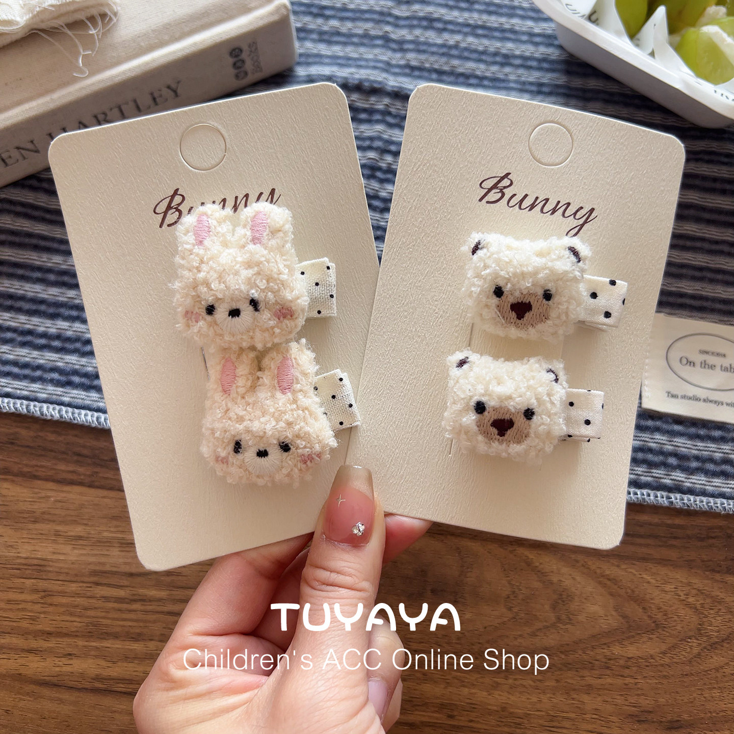 宝宝可爱毛绒小熊兔子女宝宝发夹婴儿刘海夹子卡通不伤发发卡发饰,童装/婴儿装/亲子装,发饰,淘宝优惠券,粉丝福利购,淘宝优惠卷