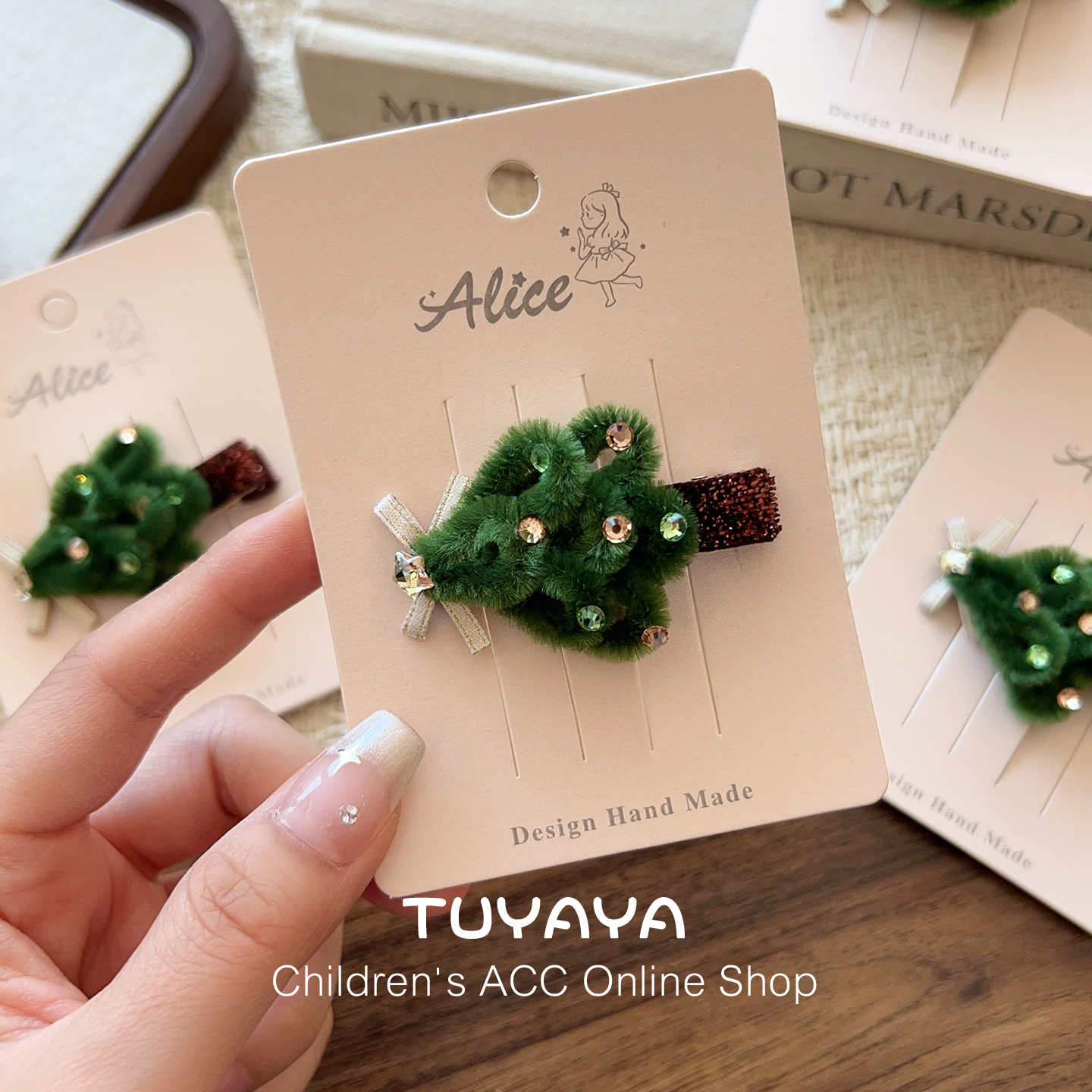 宝宝圣诞节2025新款不伤发夹