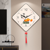 创意钟表客厅墙上新款 挂钟现代时钟餐厅挂墙免打孔日历静音家用表