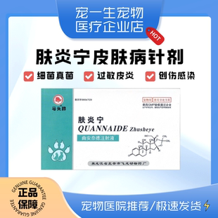 宠物猫咪狗狗皮肤病针剂皮炎止痒真菌猫狗藓消炎治疗专用药肤炎宁