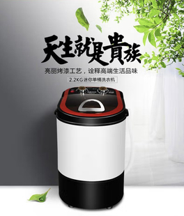 奥克斯迷你单桶小型家用洗衣机半自动单清洗带脱水