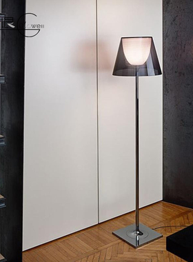 意大利Flos进口Ktribe暗透茶色银镀铬落地灯立式经典调光书房