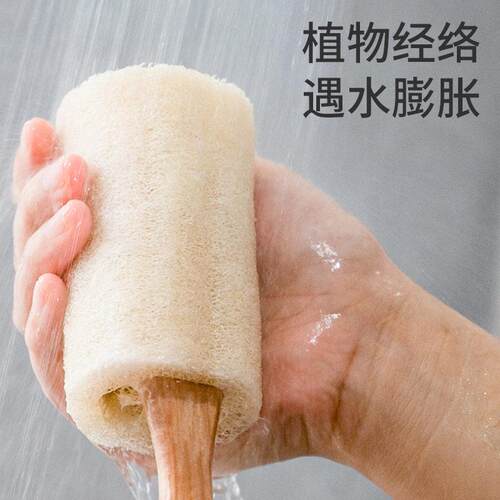 丝瓜络搓背刷长柄刷 洗澡工具沐浴去角质搓泥长柄洗澡神