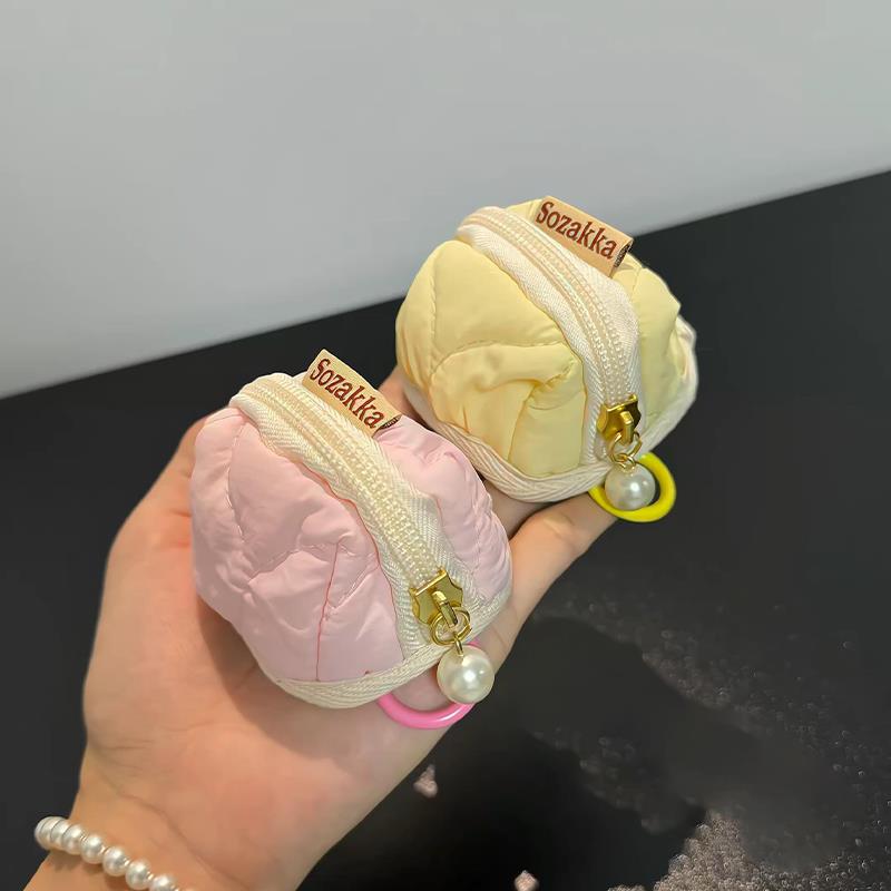 迷你零钱包可爱软绵绵包挂件耳机保护套适用airpods便携随身小包图片