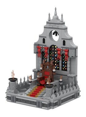 setbricks积木斯特拉德的王座室组装拼装模型高砖零件MOC玩具