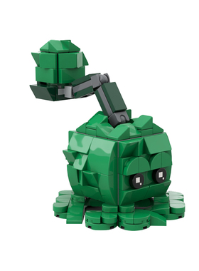 SETbricksPVZ2卷心菜投手小颗粒拼装积木兼容益智儿童玩具套装