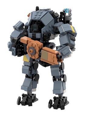SETbricks积木泰坦陨落2机器人机甲模型组装玩具拼装手办