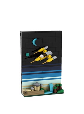 SETbricks积木星球大战来自Naboo纳布的明信片太空宇宙玩具礼物