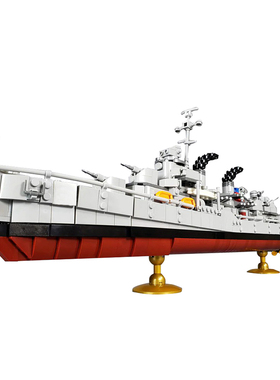 SETbricks积木弗莱彻级驱逐舰拼装组装模型战舰手办摆件