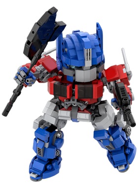 SETbricks积木变形金刚擎天柱最终形态机器人机甲组装拼装模型