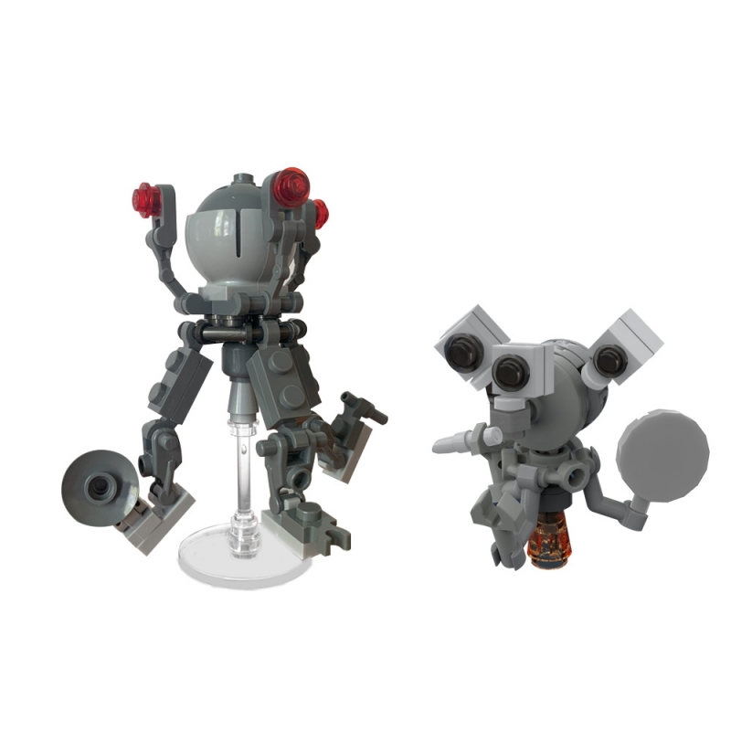 SETbricks积木MOC辐射 Handy先生辐射机器人机器人拼装高德斯玩具