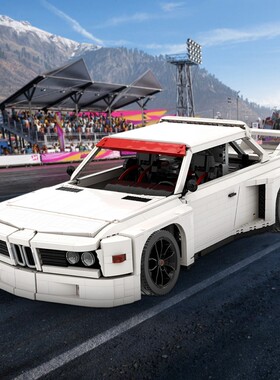 宝马3.0CSLIMSA汽车小颗粒拼装积木兼容益智儿童玩具套装拼插礼品