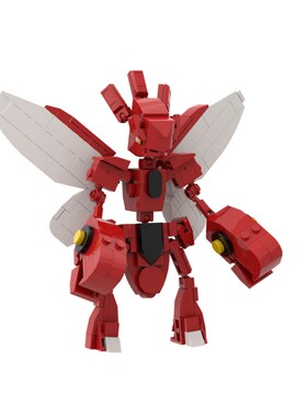 SETbricks积木精灵宝可梦剪刀组装拼装模型高砖MOC零件玩具