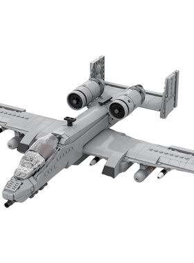 SETbricks积木雷电A-10式攻击机飞机模型拼装积木战机玩具