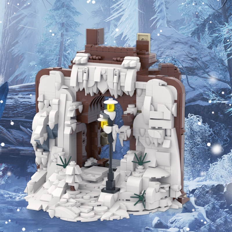 SETbricks积木纳尼亚传奇衣柜电影场景高砖零件拼装玩具组装模型