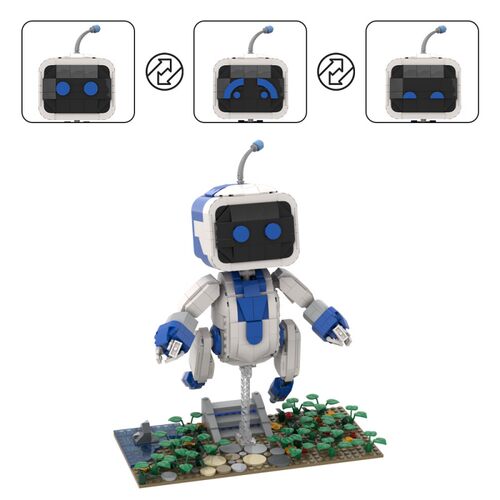 setbricks积木阿斯特罗机器人蜘蛛组装拼装模型高砖零件MOC玩具
