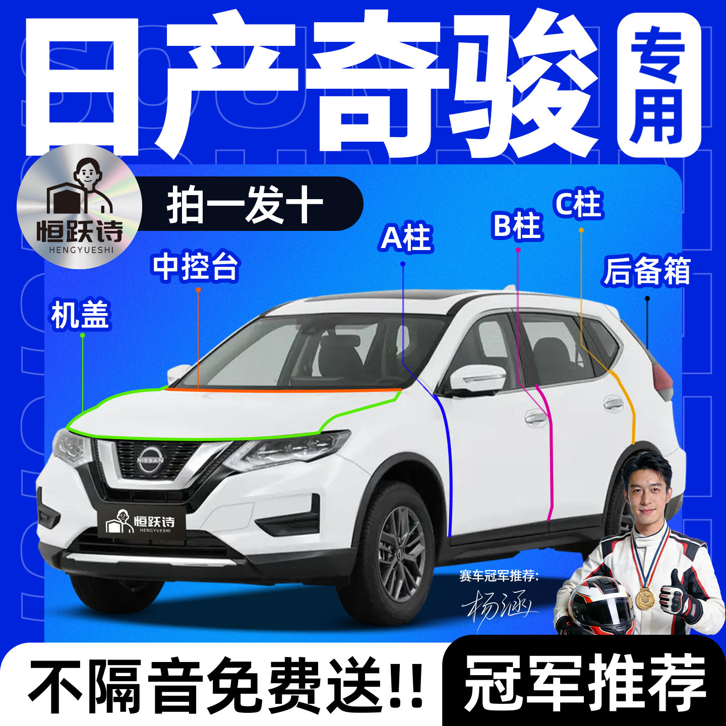 日产奇骏汽车专用隔音密封条全车车门车窗玻璃胶条门缝前挡风B柱