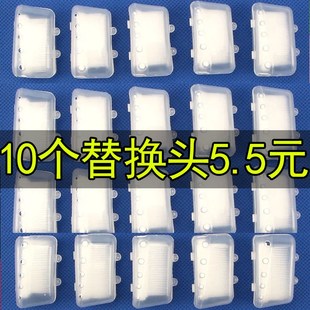 硅胶纳米牙刷替换头牙刷头成人牙C刷 旅行装家庭装用品软毛送刷柄