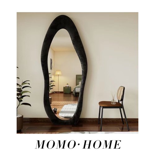 MOMO HOME家居全身镜落地镜家用卧室轻奢不规则异形镜子