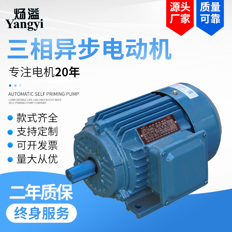 YE3-90S-6极0.75kw千瓦全铜线马达 YE3三相异步电动机B35