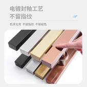 KOB玻璃门大拉手黑色不锈钢方管推拉门有框无框实木大门把手拉手