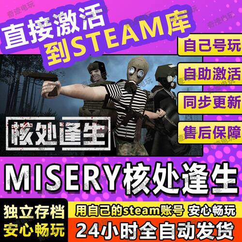 MISERY核处逢生steam游戏cdkey激活码单机电脑游戏兑换码入库玩PC