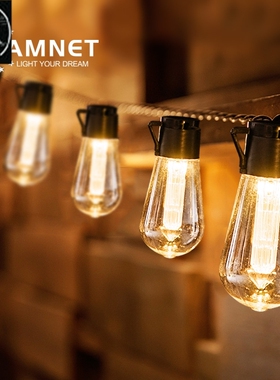 LED Solar String Lights Christmas Decoration Light Bulb IP65