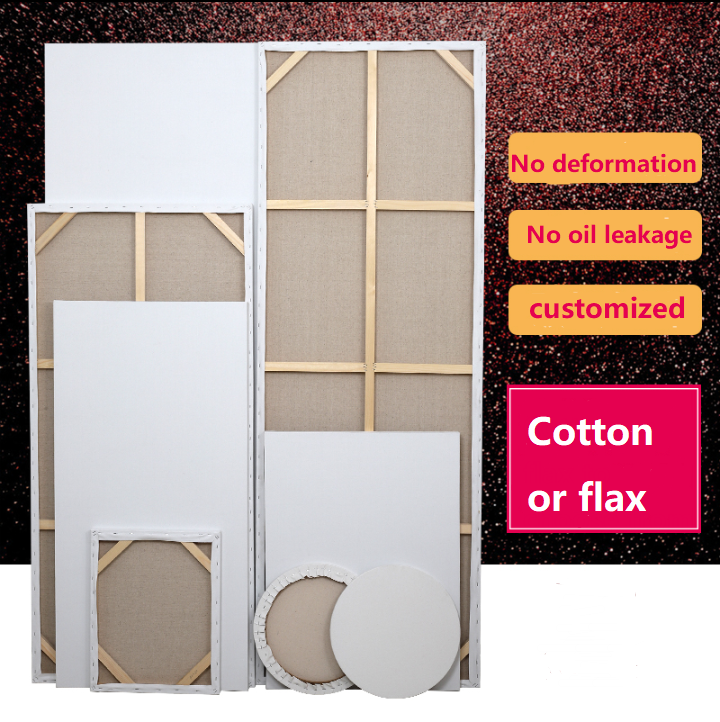 painting canvas blank pane square mounted art cotton flax